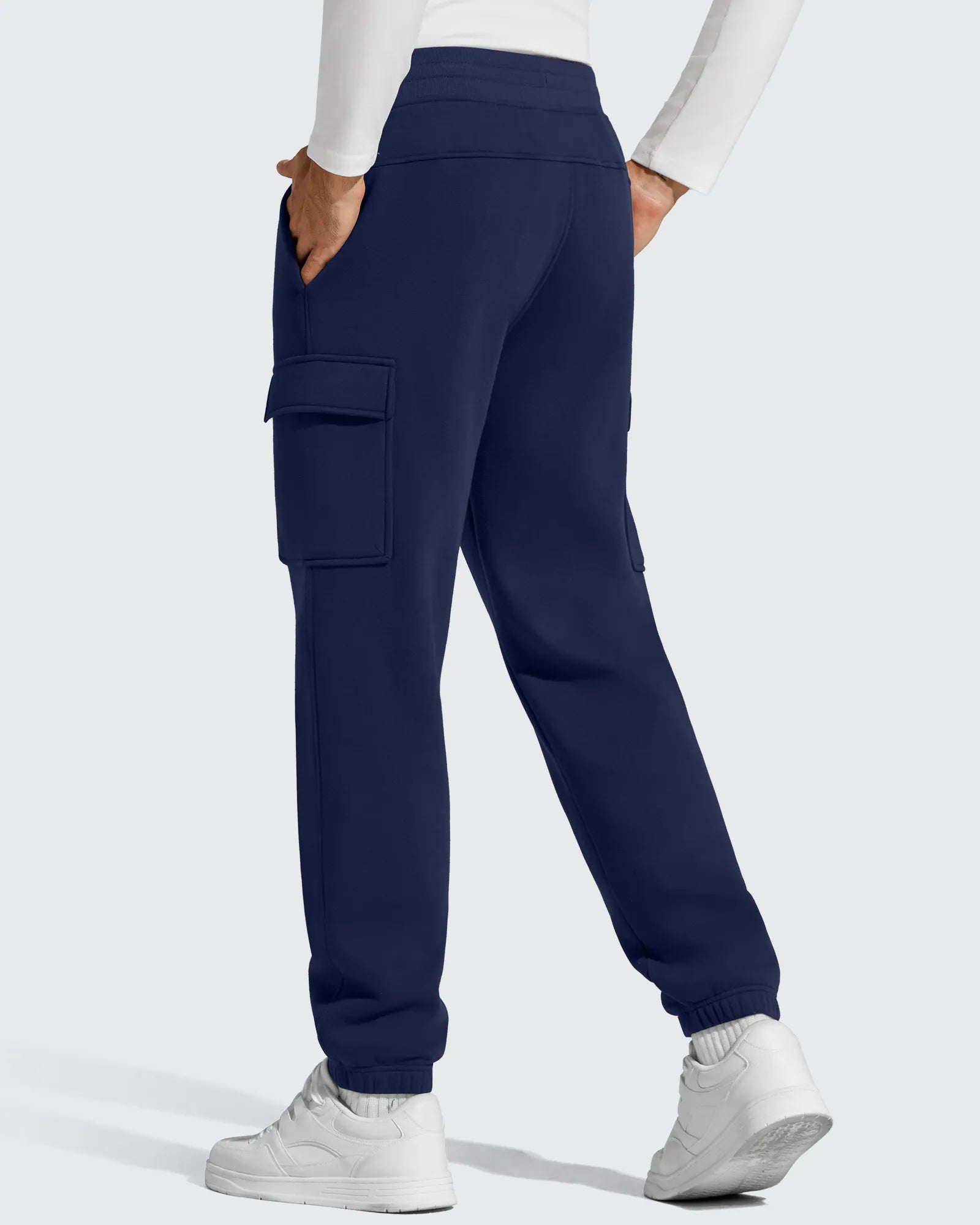 G4Free Activewear - Flurrylux Men's Cotton Fleece-Lined  Drawstring Cargo Pants -GF25DM689BA-S-GF25DM690BA-S-GF25DM689BB-M-GF25DM690BB-M-GF25DM689BC-L