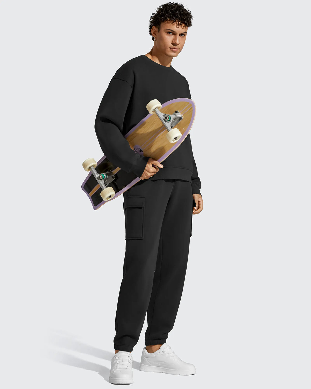 G4Free Activewear - Flurrylux Men's Cotton Fleece-Lined  Drawstring Cargo Pants -GF25DM689BA-S-GF25DM690BA-S-GF25DM689BB-M-GF25DM690BB-M-GF25DM689BC-L