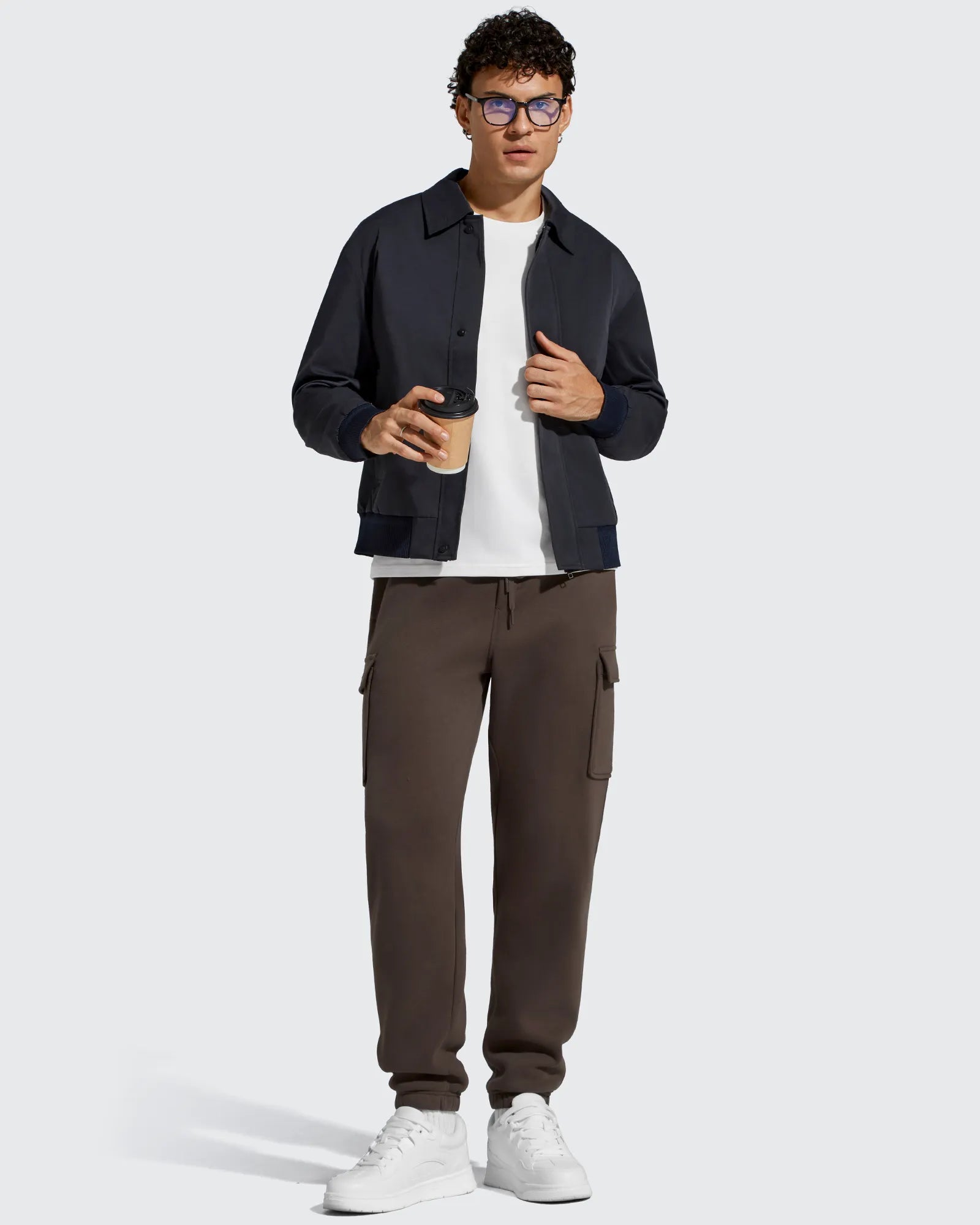 G4Free Activewear - Flurrylux Men's Cotton Fleece-Lined  Drawstring Cargo Pants -GF25DM689BA-S-GF25DM690BA-S-GF25DM689BB-M-GF25DM690BB-M-GF25DM689BC-L