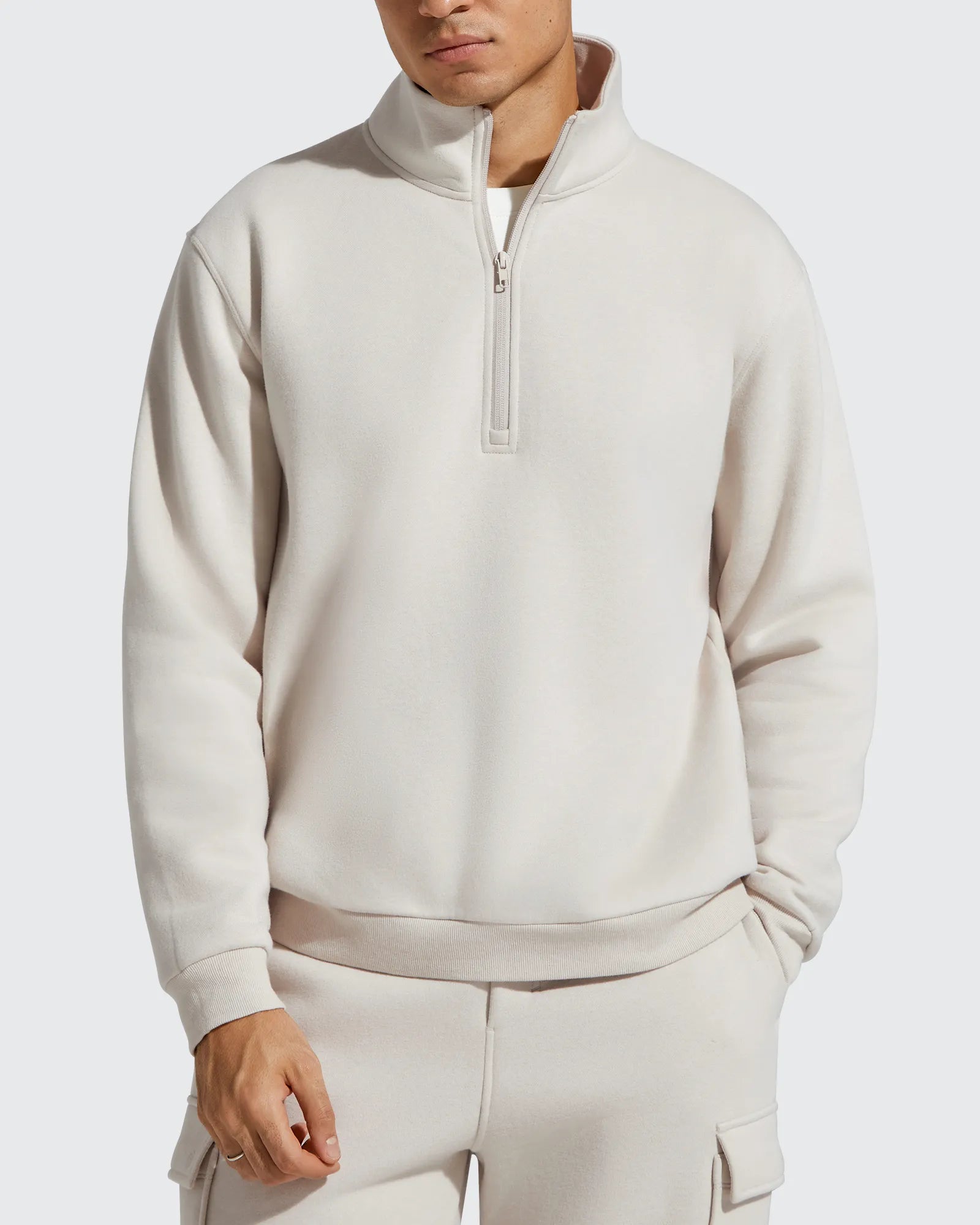 G4Free Activewear - Flurrylux Men's Fleece Lined Half Zip Pullover Hoodies -GF25FM740AA-S-GF25FM740AB-M-GF25FM740AC-L-GF25FM740AD-XL-GF25FM740AE-XXL