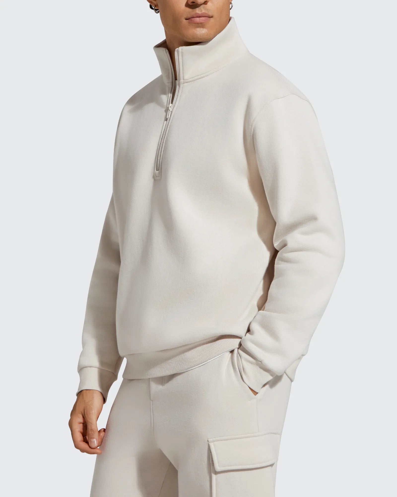 G4Free Activewear - Flurrylux Men's Fleece Lined Half Zip Pullover Hoodies -GF25FM740AA-S-GF25FM740AB-M-GF25FM740AC-L-GF25FM740AD-XL-GF25FM740AE-XXL