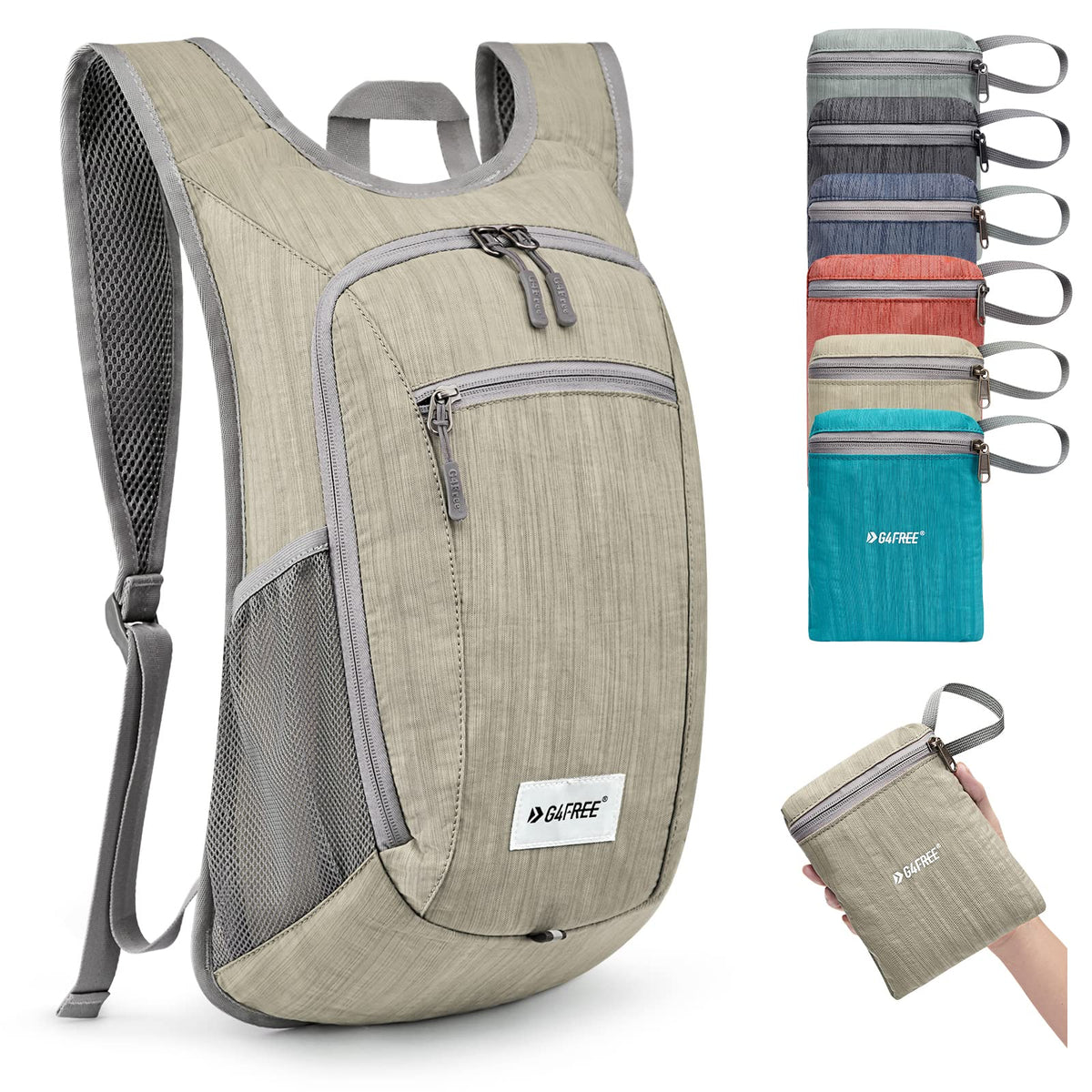 G4Free Activewear - G4Free 10L/15L Lightweight Hiking Backpack -TN22B044A-TN23B214A-TN24B381A-TN22B044E-TN23B214E