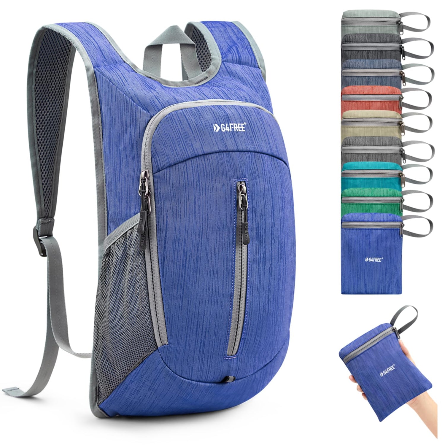 G4Free Activewear - G4Free 10L Small Travel Hiking Daypack -TN22B157E-TN22B157A-TN22B157G-TN22B157B-TN22B157J