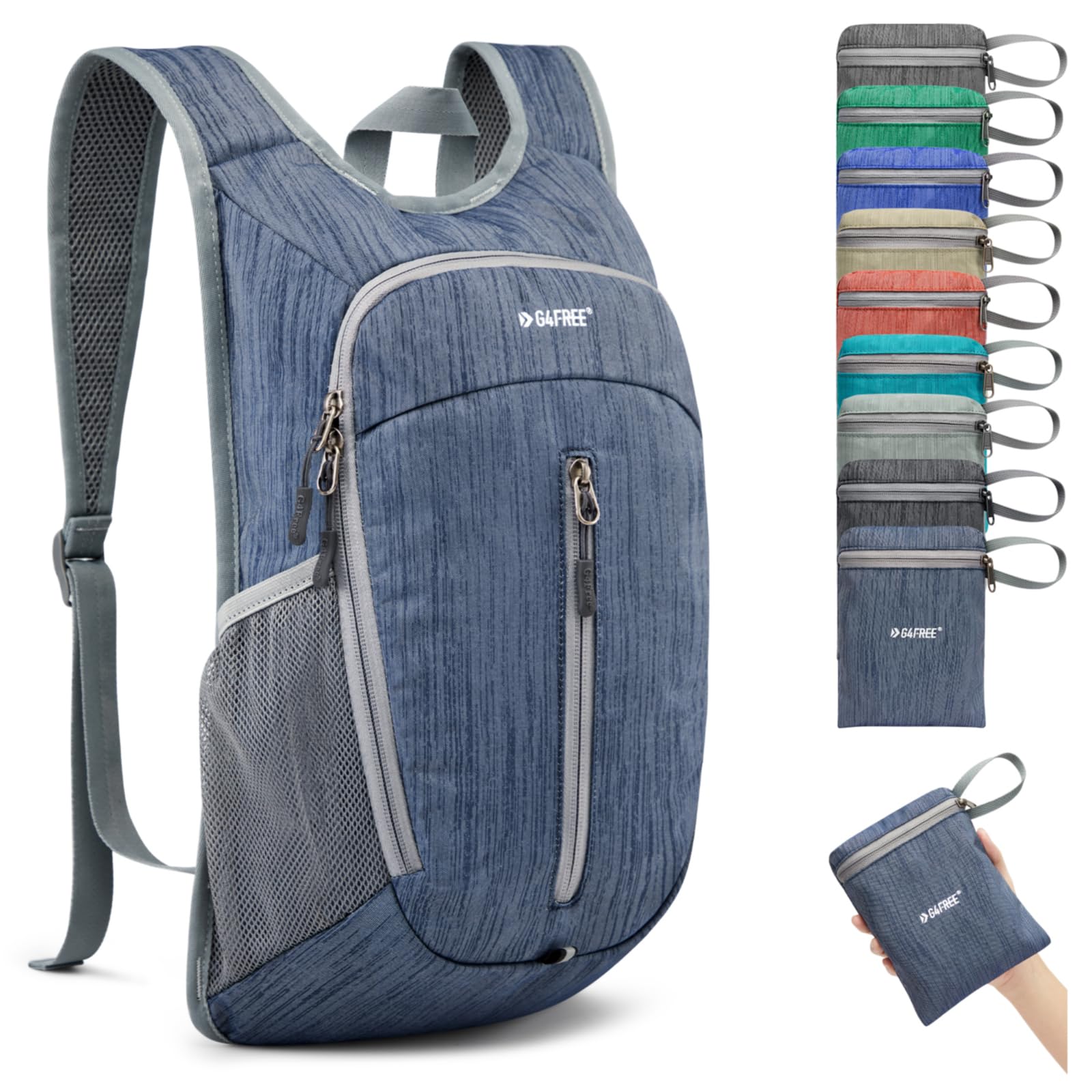 G4Free Activewear - G4Free 10L Small Travel Hiking Daypack -TN22B157E-TN22B157A-TN22B157G-TN22B157B-TN22B157J