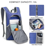 G4Free Activewear - G4Free 10L Small Travel Hiking Daypack -TN22B157E-TN22B157A-TN22B157G-TN22B157B-TN22B157J