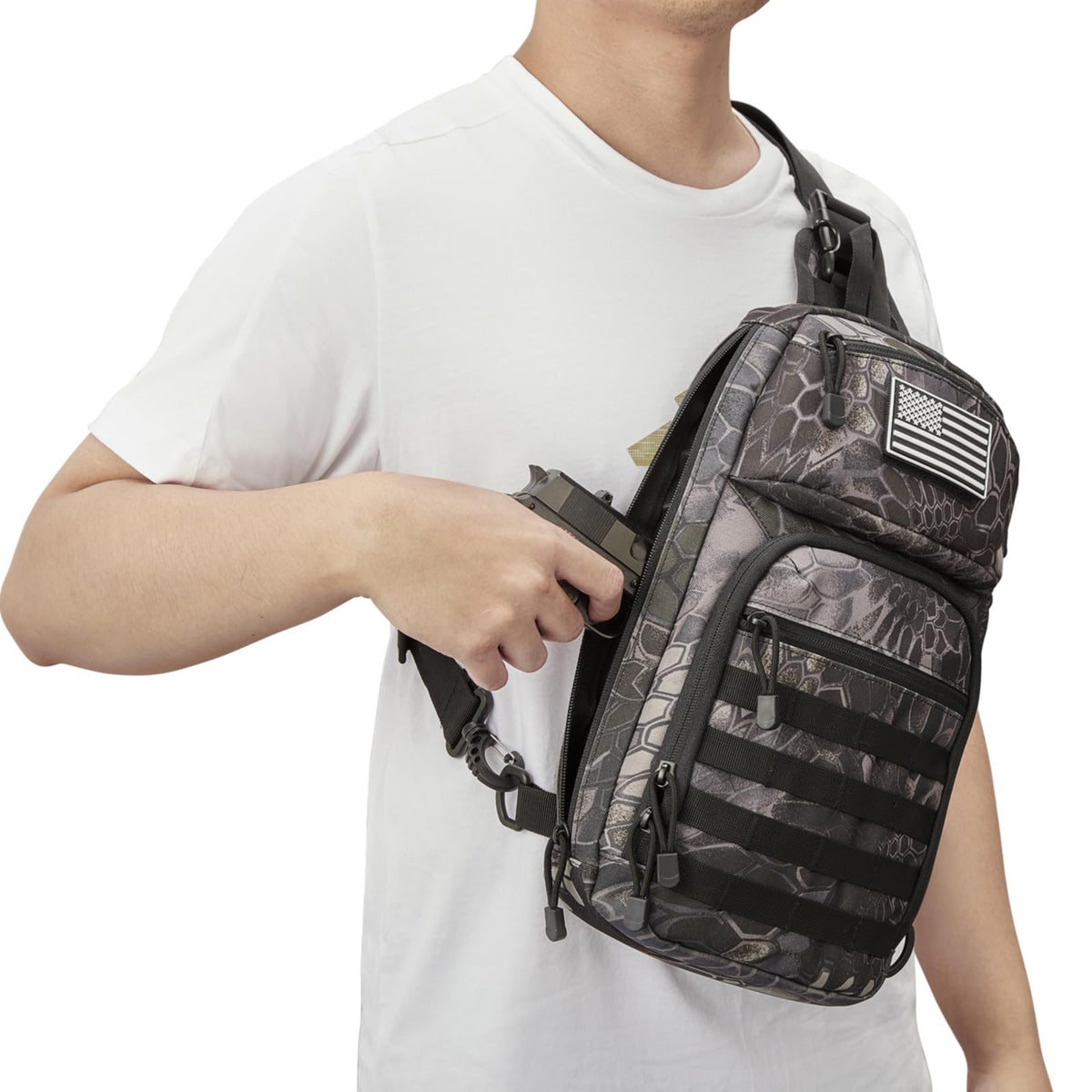 G4Free Activewear - G4Free 10L Tactical EDC Sling Bag -TN23B216B-TN23B216D-TN23B216C-TN23B216A