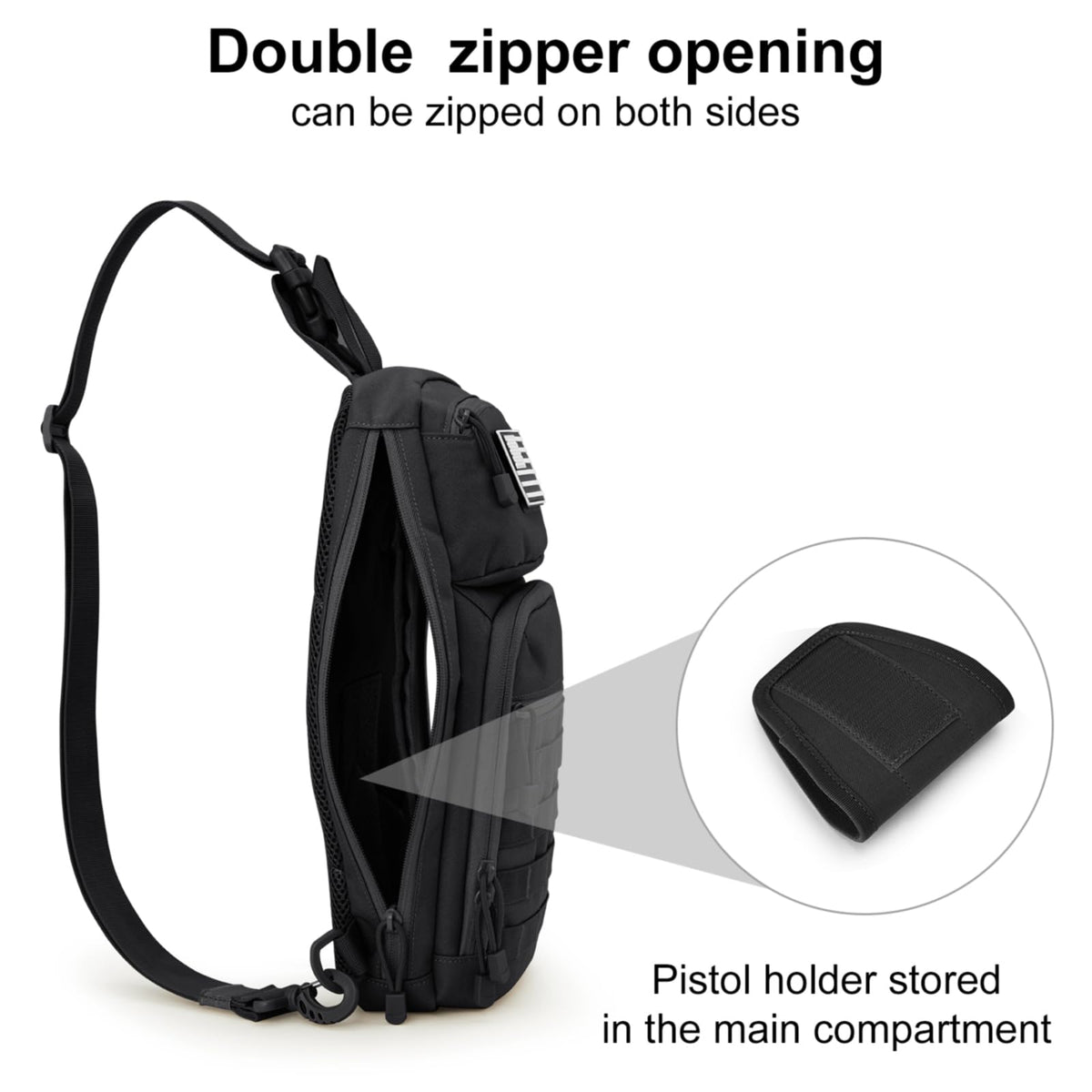 G4Free Activewear - G4Free 10L Tactical EDC Sling Bag -TN23B216B-TN23B216D-TN23B216C-TN23B216A