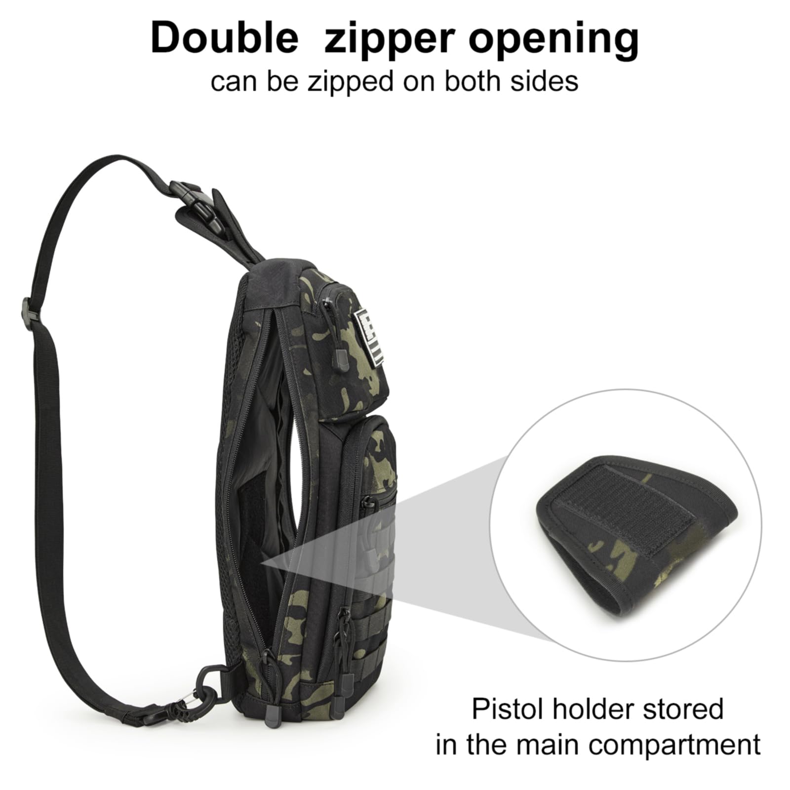 G4Free Activewear - G4Free 10L Tactical EDC Sling Bag -TN23B216B-TN23B216D-TN23B216C-TN23B216A