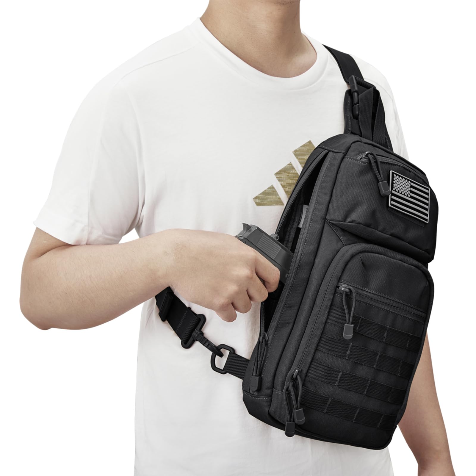G4Free Activewear - G4Free 10L Tactical EDC Sling Bag -TN23B216D-TN23B216C-TN23B216B-TN23B216A