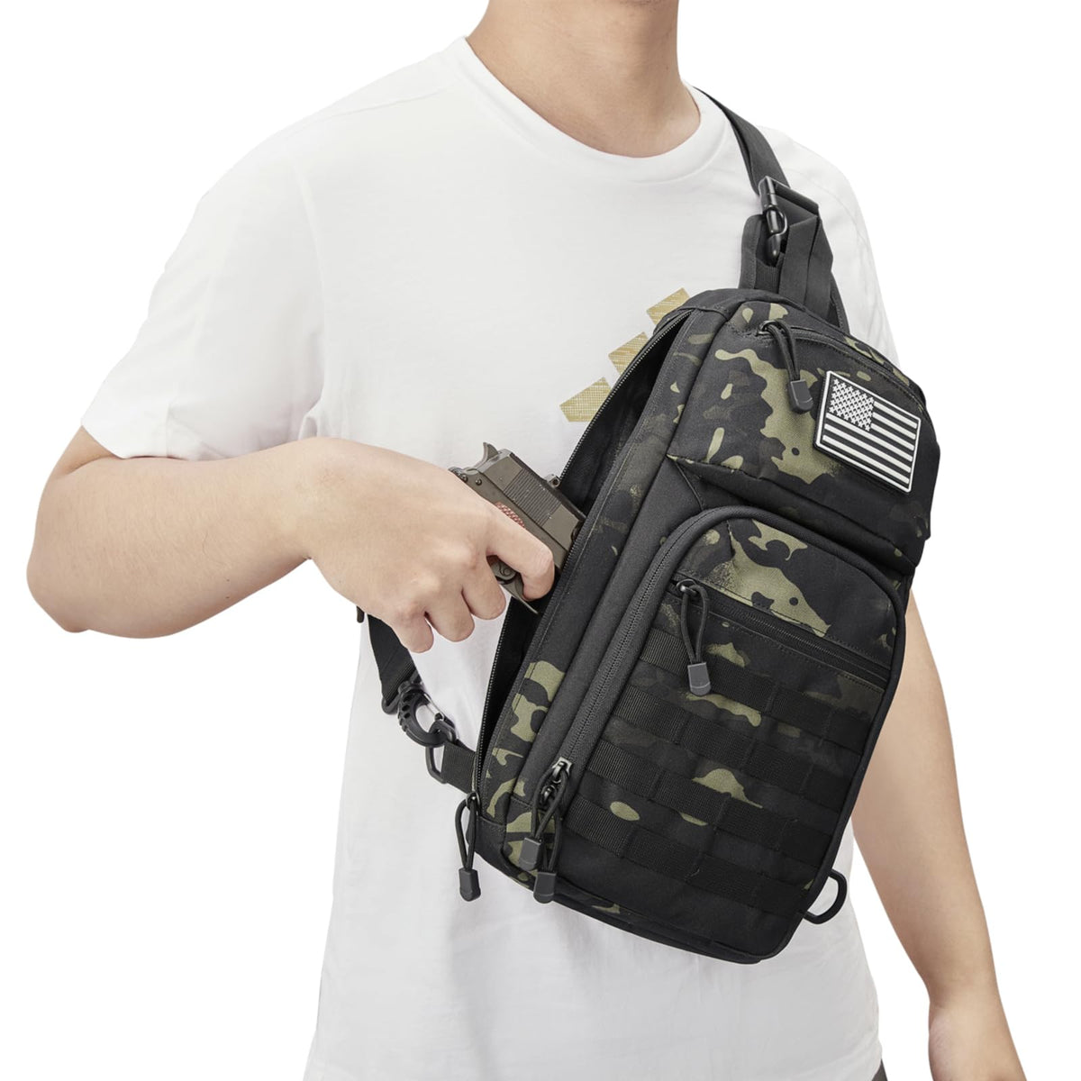 G4Free Activewear - G4Free 10L Tactical EDC Sling Bag -TN23B216D-TN23B216C-TN23B216B-TN23B216A