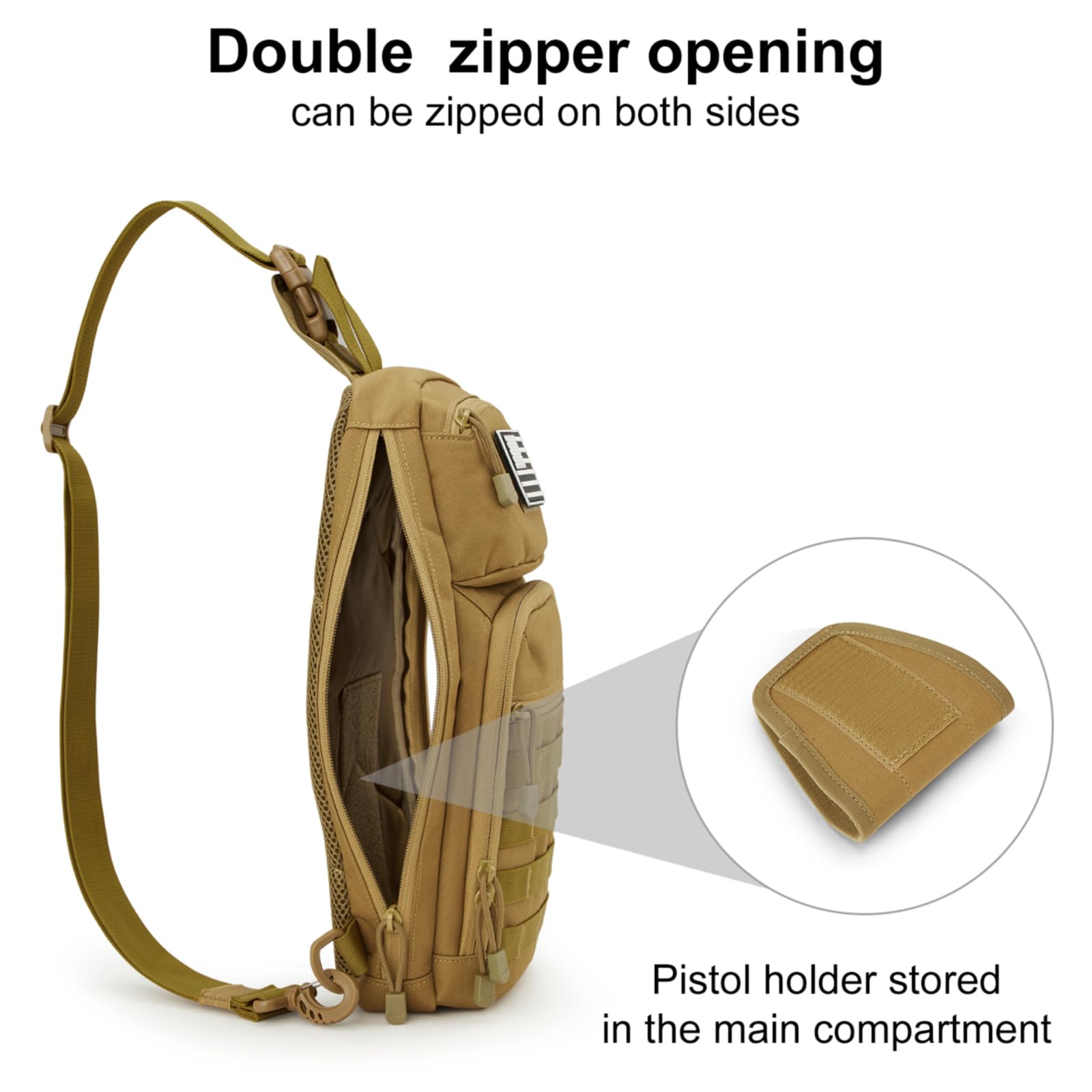 G4Free Activewear - G4Free 10L Tactical EDC Sling Bag -TN23B216D-TN23B216C-TN23B216B-TN23B216A