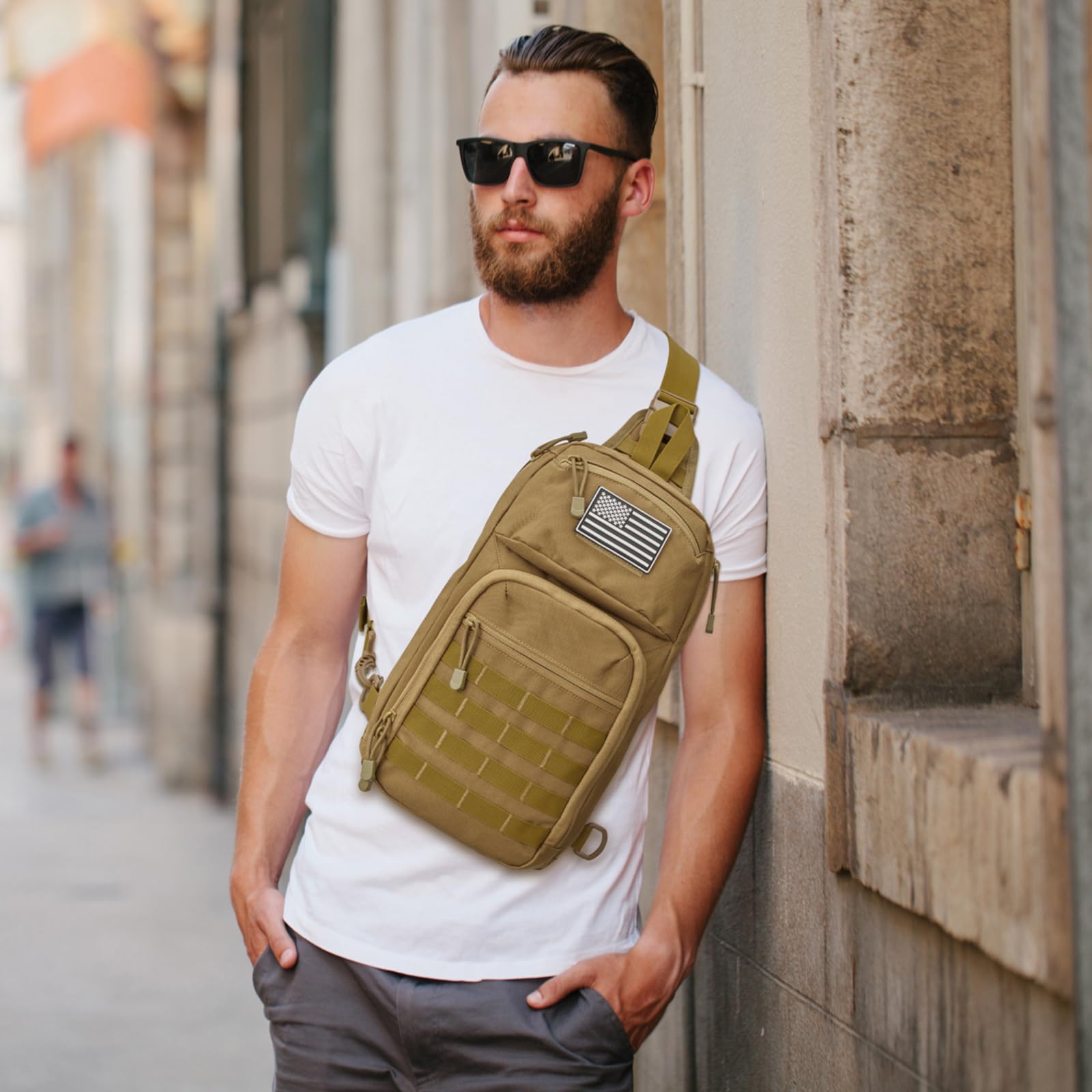 G4Free Activewear - G4Free 10L Tactical EDC Sling Bag -TN23B216D-TN23B216C-TN23B216B-TN23B216A