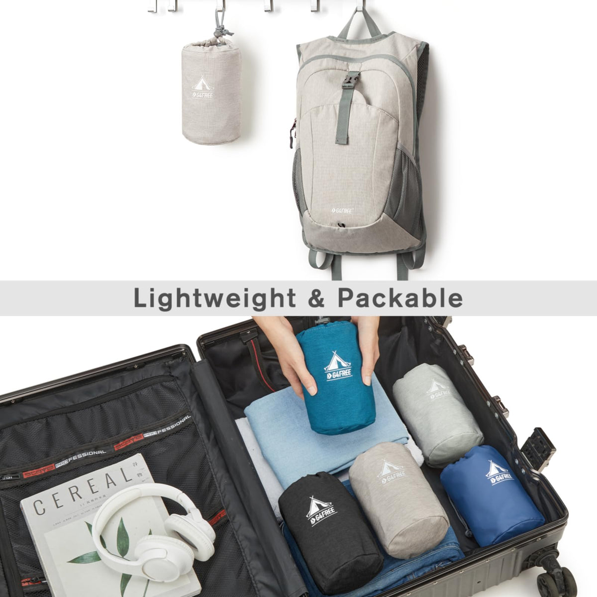 G4Free Activewear - G4Free 12L Hiking Backpack -TN23B237T-TN23B237A-TN23B237E-TN23B237P-TN23B237C