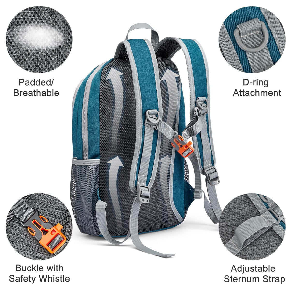 G4Free Activewear - G4Free 12L Mini Outdoor Hiking Daypack -TN22B107A-TN22B107C-TN22B107B