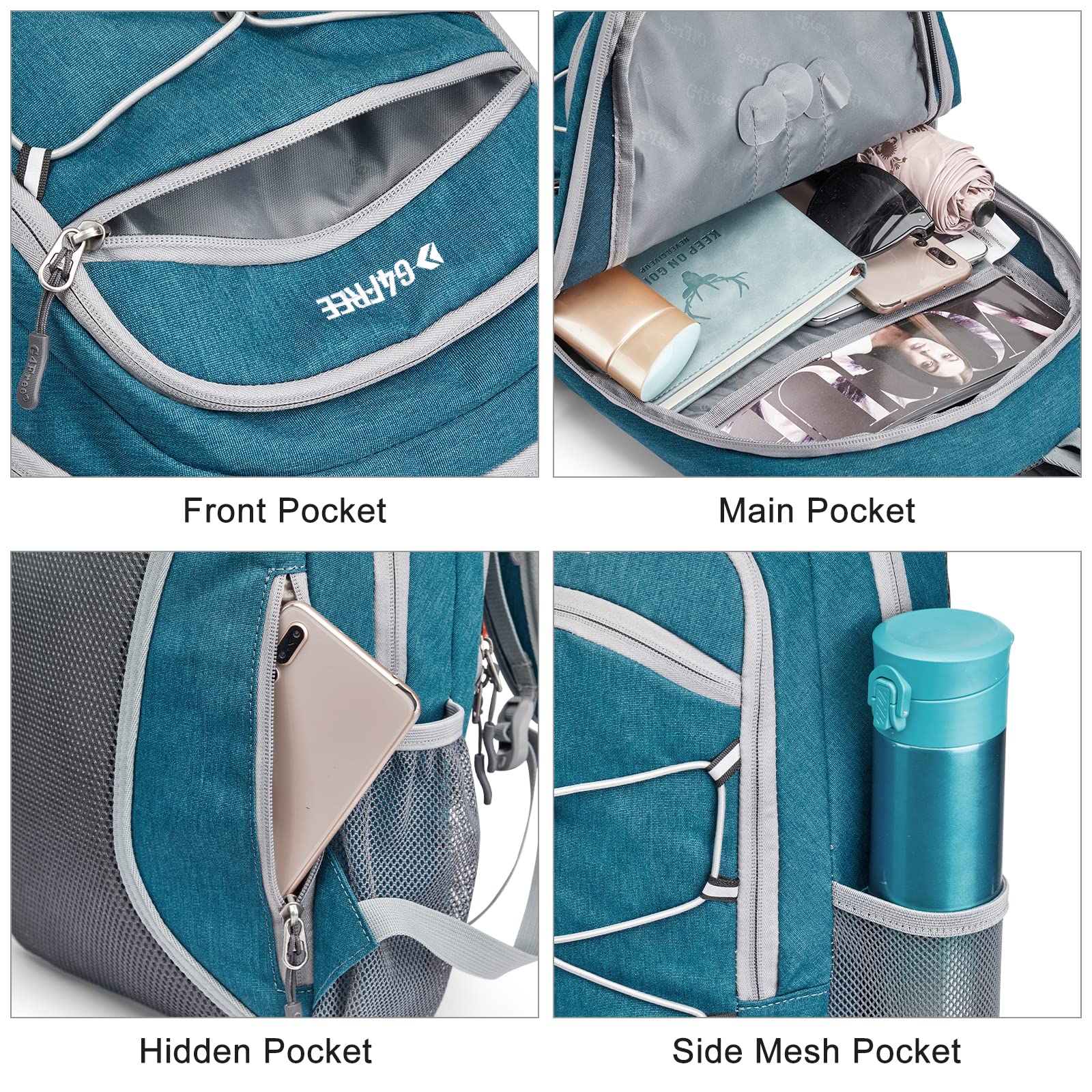 G4Free Activewear - G4Free 12L Mini Outdoor Hiking Daypack -TN22B107A-TN22B107C-TN22B107B