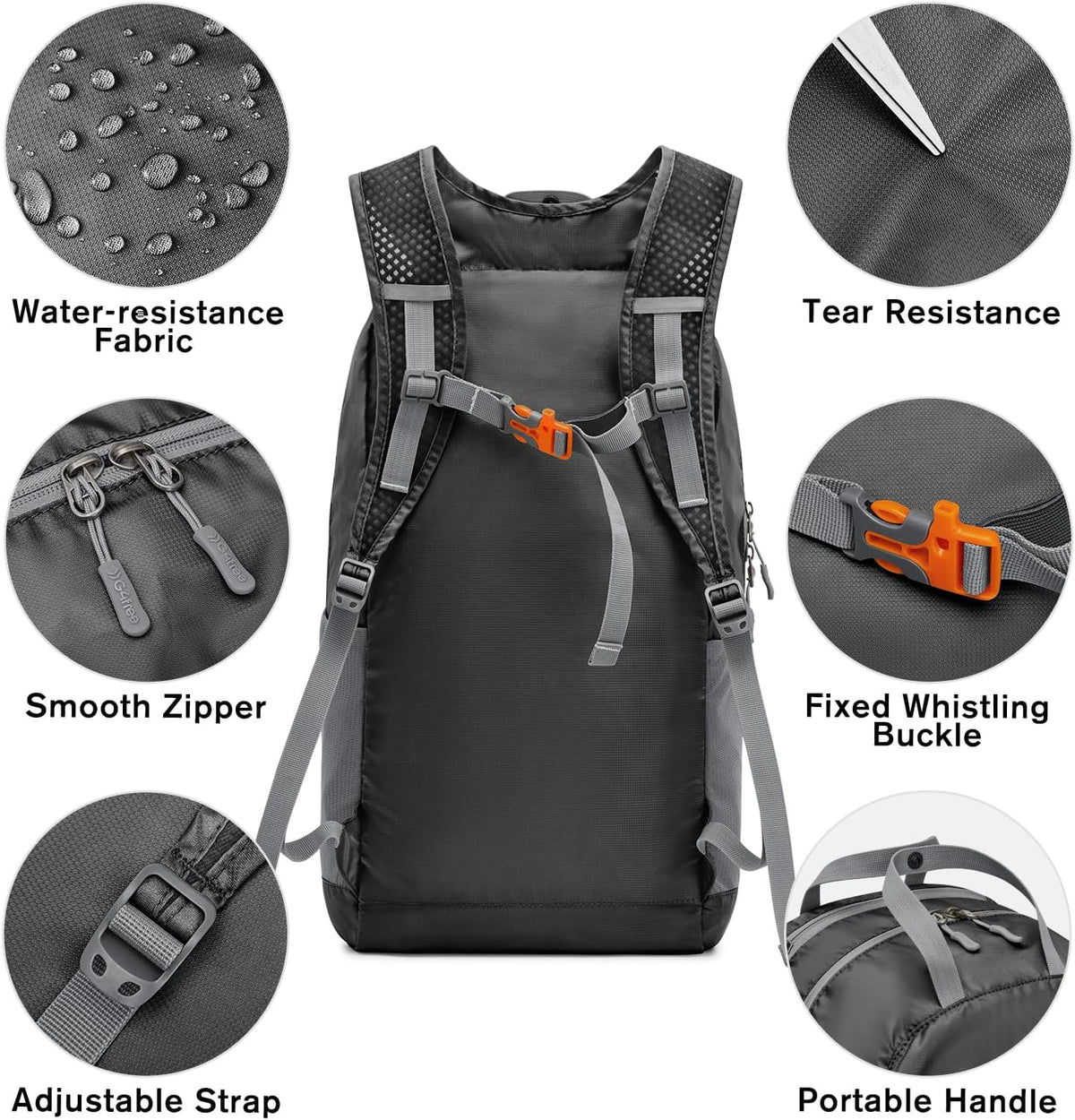 G4Free Activewear - G4Free 25L Packable Foldable Water Resistant Hiking Backpack -TN24B436B-TN24B436A-TN24B436D-TN24B436C