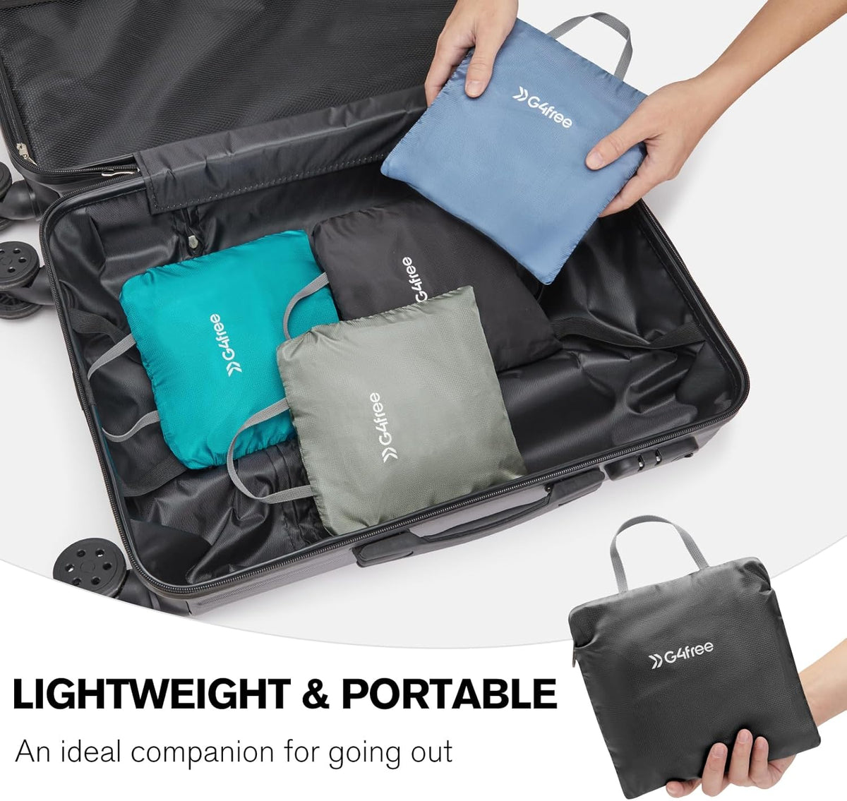 G4Free Activewear - G4Free 25L Packable Foldable Water Resistant Hiking Backpack -TN24B436B-TN24B436A-TN24B436D-TN24B436C