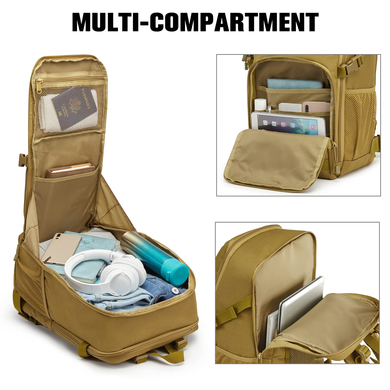 G4Free Activewear - G4Free 35L Military Tactical Backpack Survival Molle Pack -TN22B147B