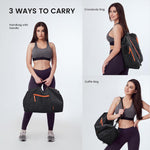 G4Free Activewear - G4Free 40L Large Gym Wet Pocket  Duffel Bag -TN24B407B-TN24B407A-TN24B407D-TN24B407C