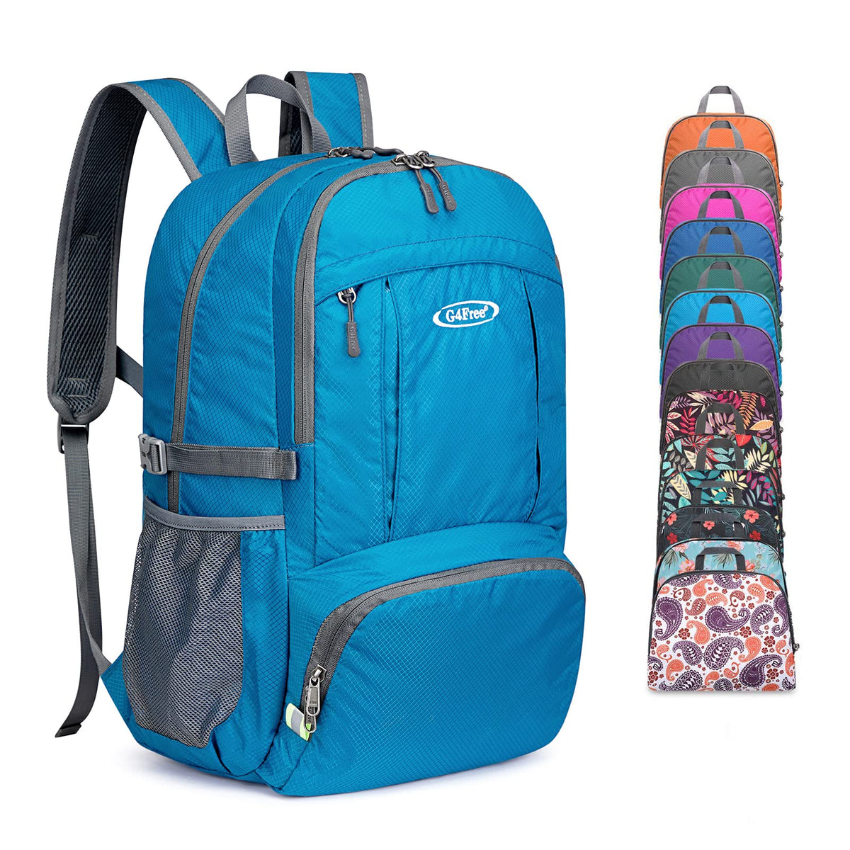 G4Free Activewear - G4Free 40L Lightweight Packable Hiking Backpack -D02V707A-D02V707J-D02V707E-D02V707F-D02V707C