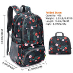 G4Free Activewear - G4Free 40L Lightweight Packable Hiking Backpack -D02V707A-D02V707J-D02V707E-D02V707F-D02V707C