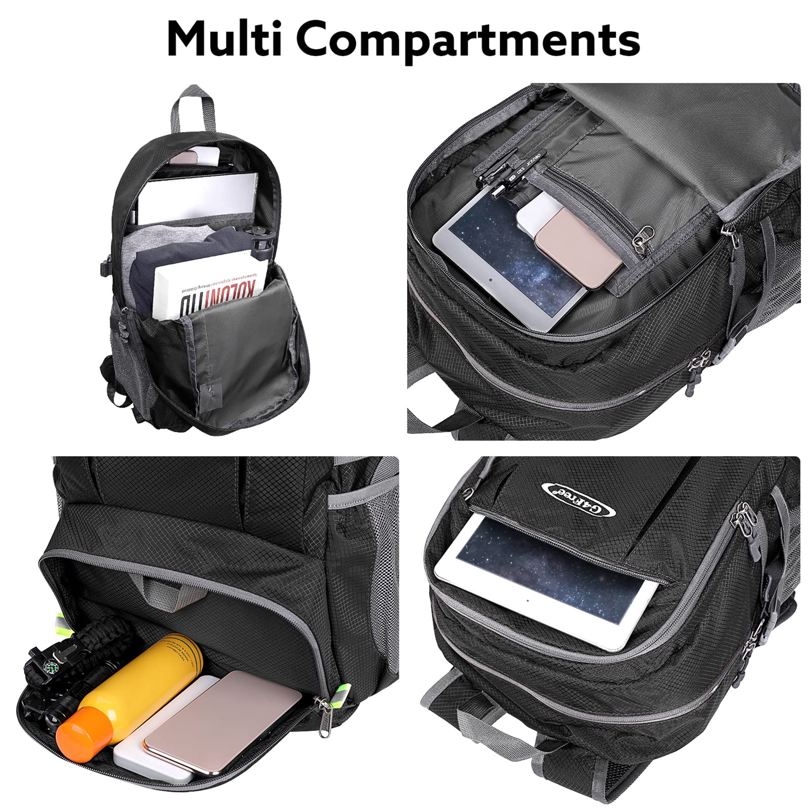 G4Free Activewear - G4Free 40L Lightweight Packable Hiking Backpack -D02V707A-D02V707J-D02V707E-D02V707F-D02V707C