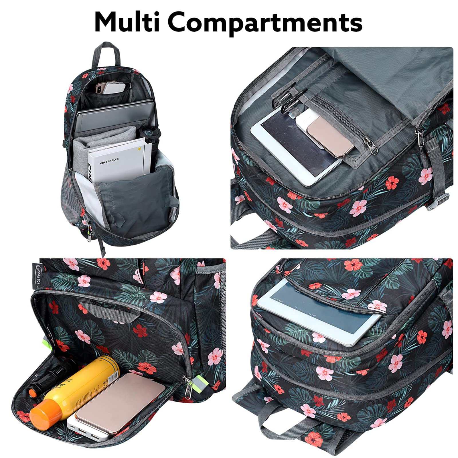 G4Free Activewear - G4Free 40L Lightweight Packable Hiking Backpack -D02V707A-D02V707J-D02V707E-D02V707F-D02V707C