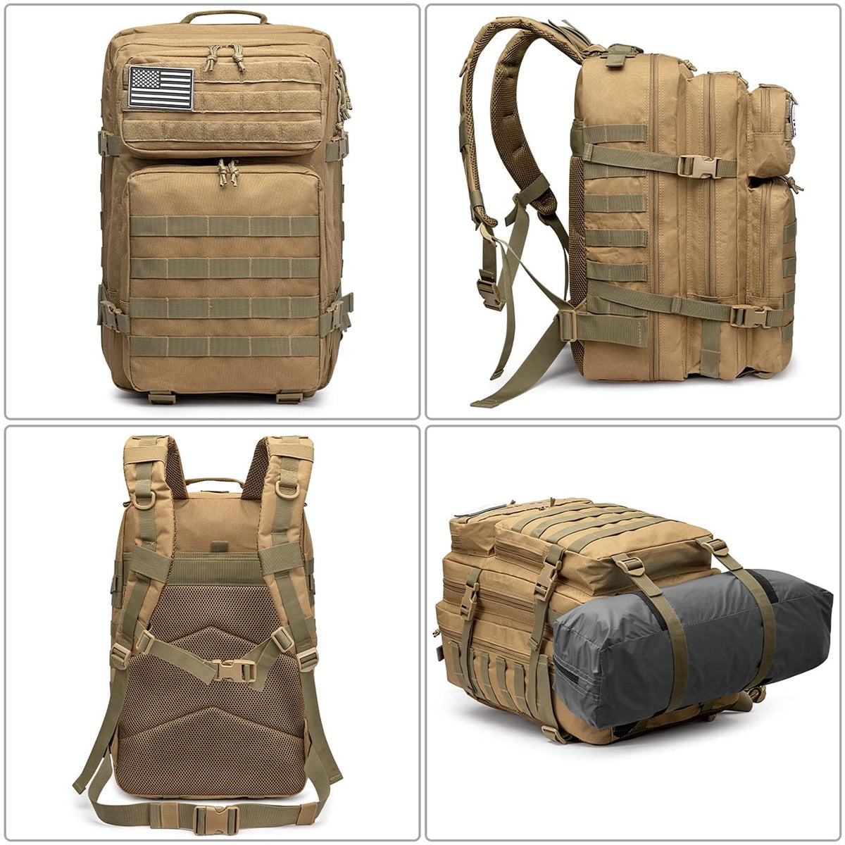 G4Free Activewear - G4Free 45L Military Tactical Backpack -D02V667A-D02V667E-D02V667B-D02V667D