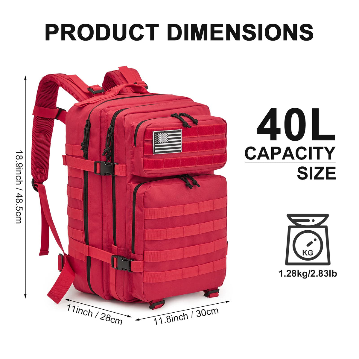 G4Free Activewear - G4Free 45L Military Tactical Backpack -D02V667A-D02V667E-D02V667B-D02V667D