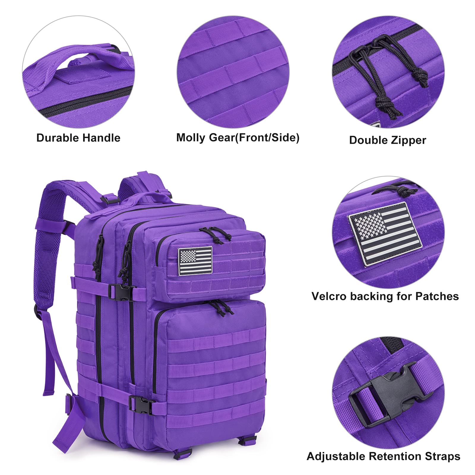 G4Free Activewear - G4Free 45L Military Tactical Backpack -D02V667A-D02V667E-D02V667B-D02V667D