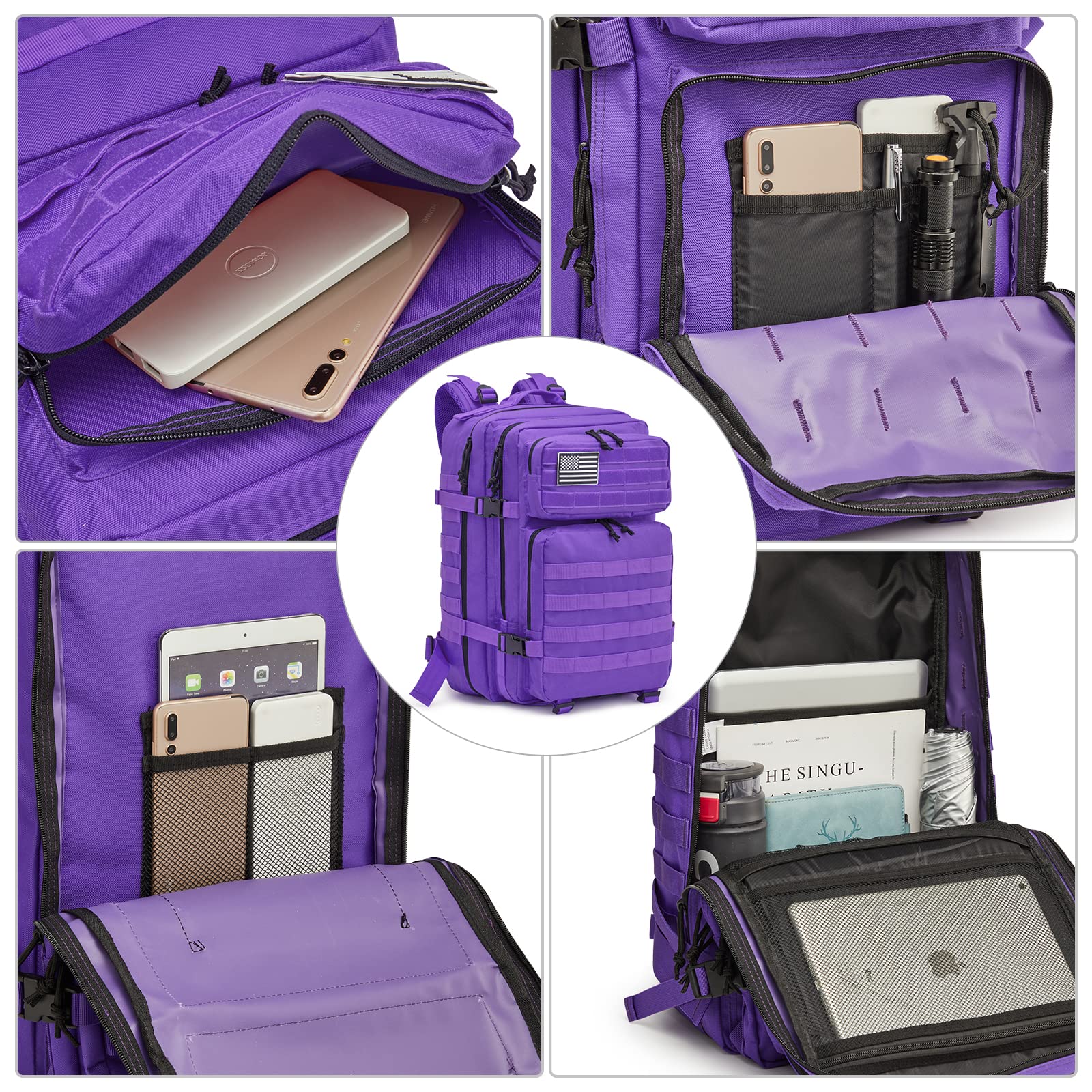 G4Free Activewear - G4Free 45L Military Tactical Backpack -D02V667A-D02V667E-D02V667B-D02V667D