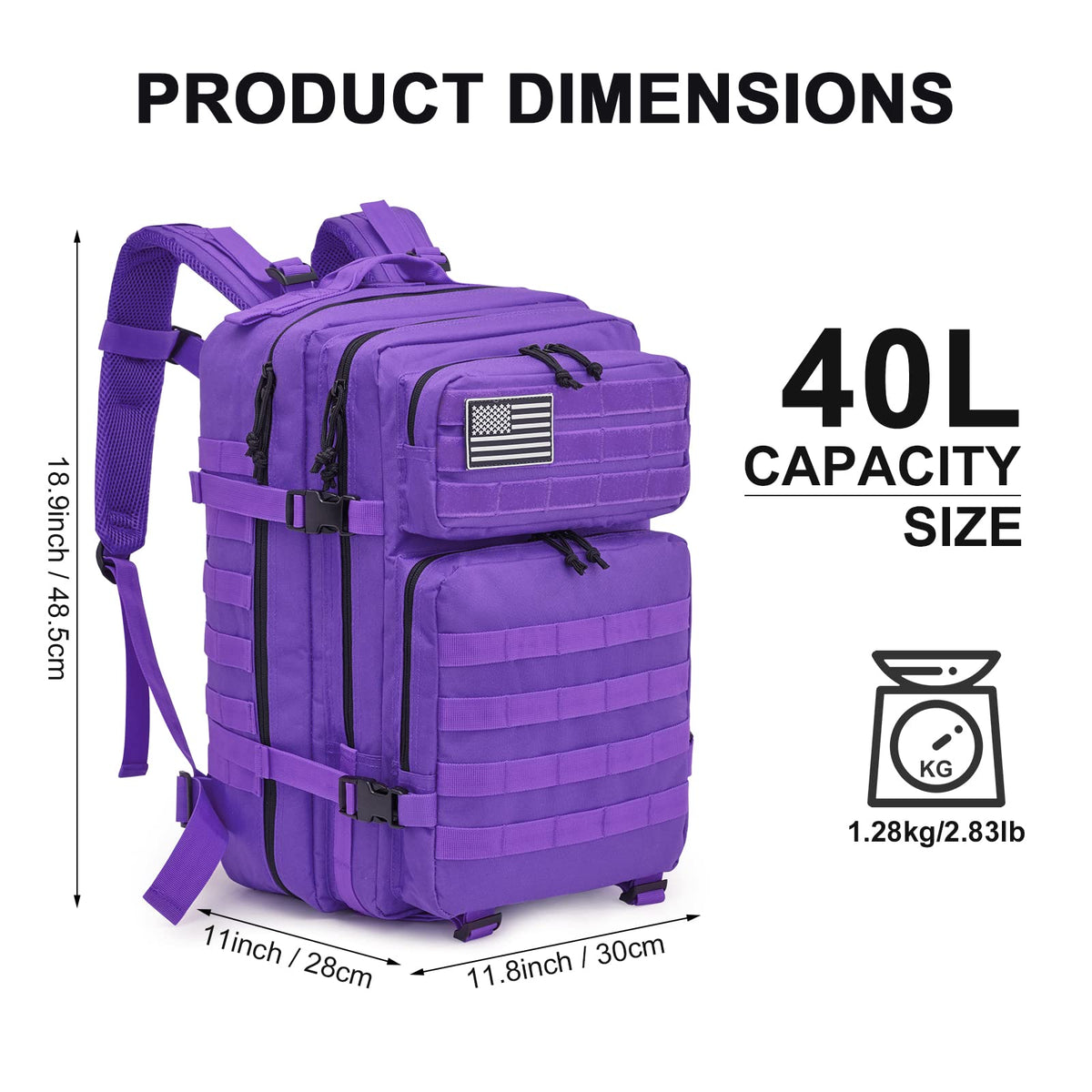 G4Free Activewear - G4Free 45L Military Tactical Backpack -D02V667B-D02V667A-D02V667E-D02V667D