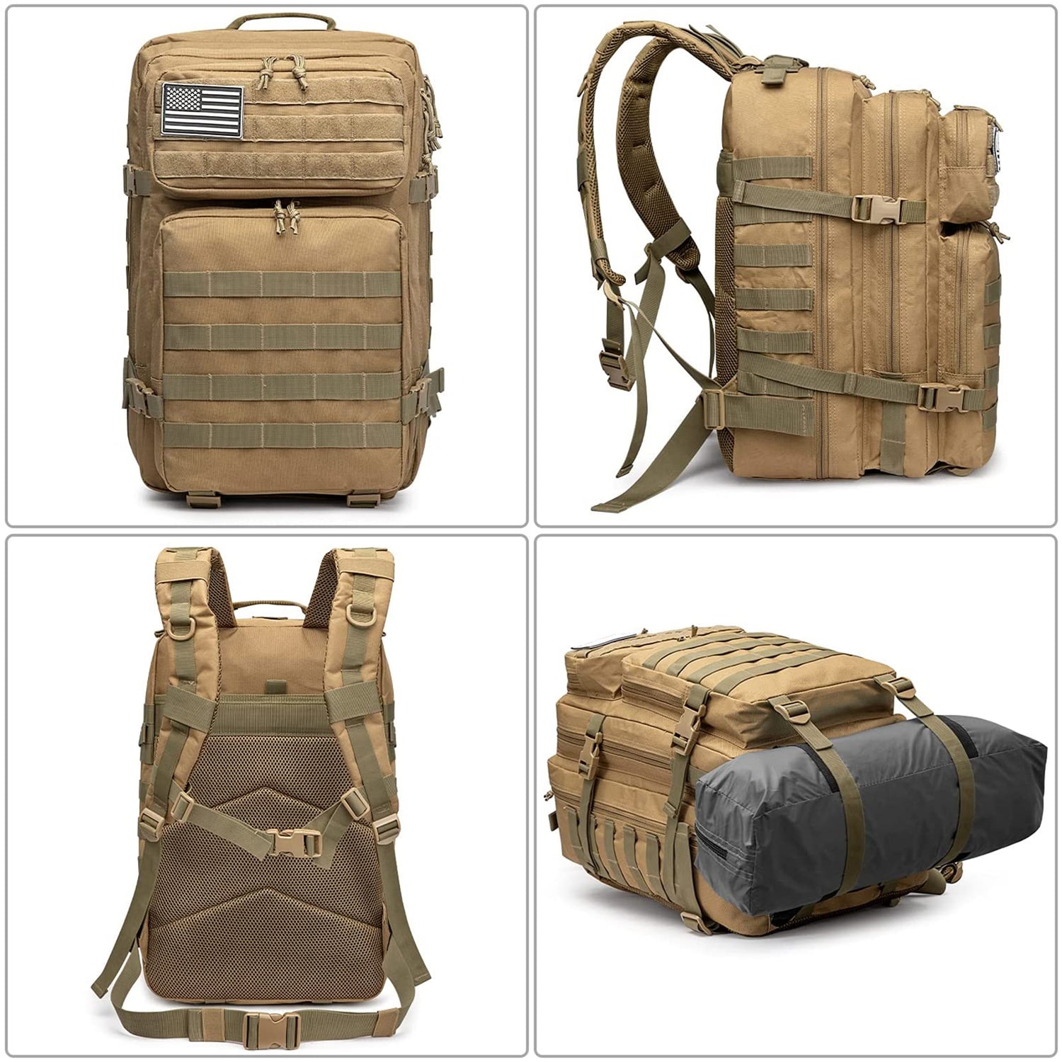 G4Free Activewear - G4Free 45L Military Tactical Backpack -D02V667B-D02V667A-D02V667E-D02V667D