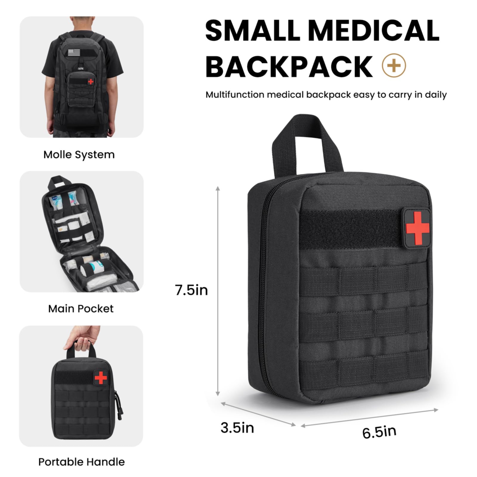 G4Free Activewear - G4Free 45L Military Tactical Backpack -TN23B193A-TN23B193C-TN23B193B