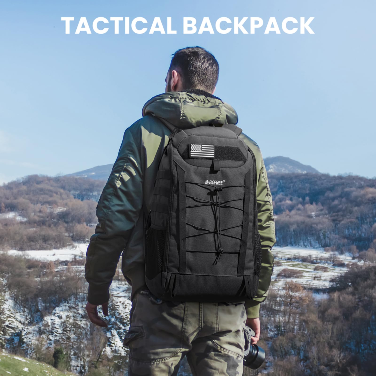 G4Free Activewear - G4Free 45L Military Tactical Backpack -TN23B193A-TN23B193C-TN23B193B