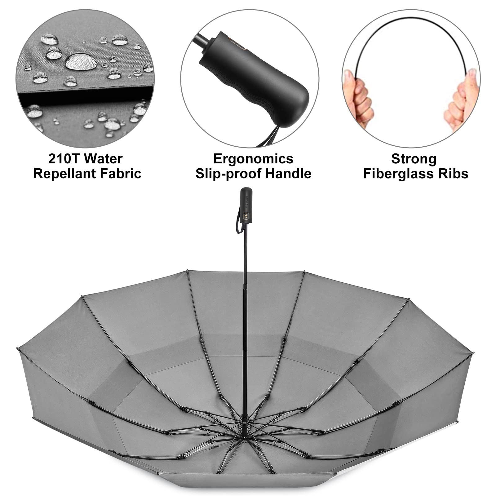 G4Free Activewear - G4Free 46/54/62 Inch Large Compact Golf Umbrella Windproof 10 Ribs -TN23A229B-TN23A230B-TN22A110B-TN23A229A-TN23A230A