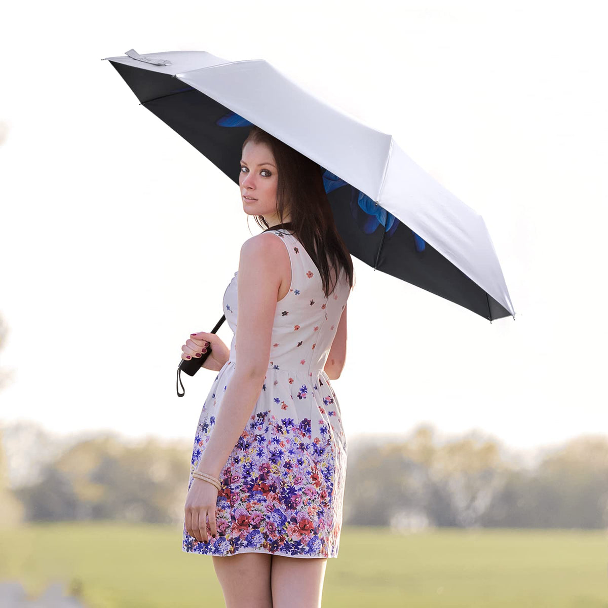 G4Free Activewear - G4Free 46 Inch Auto Open UPF 50+ UV Protection Large Travel Umbrella -D02V746A-D02V746D-D02V746M