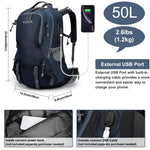 G4Free Activewear - G4Free 50L Hiking Backpack with Rain Cover for Men Women -D01V031A-D01V031D-D01V031F-D01V031B-D01V031G