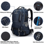 G4Free Activewear - G4Free 50L Hiking Backpack with Rain Cover for Men Women -D01V031A-D01V031D-D01V031F-D01V031B-D01V031G