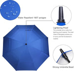 G4Free Activewear - G4Free 54/62/68 Inch UV Protection Auto Open Double Canopy Sun Rain Umbrella -D02V686A-D02V682A-D02V558A-D02V686B-D02V682B