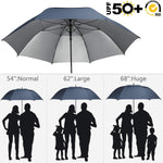 G4Free Activewear - G4Free 54/62/68 Inch UV Protection Auto Open Double Canopy Sun Rain Umbrella -D02V686A-D02V682A-D02V558A-D02V686B-D02V682B