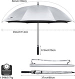 G4Free Activewear - G4Free 54/62 Inch Windproof UV Protection Extra Large Auto Stick Long Umbrella -TN21A012C-TN23A187C-TN21A012A-TN23A187A-TN21A012B