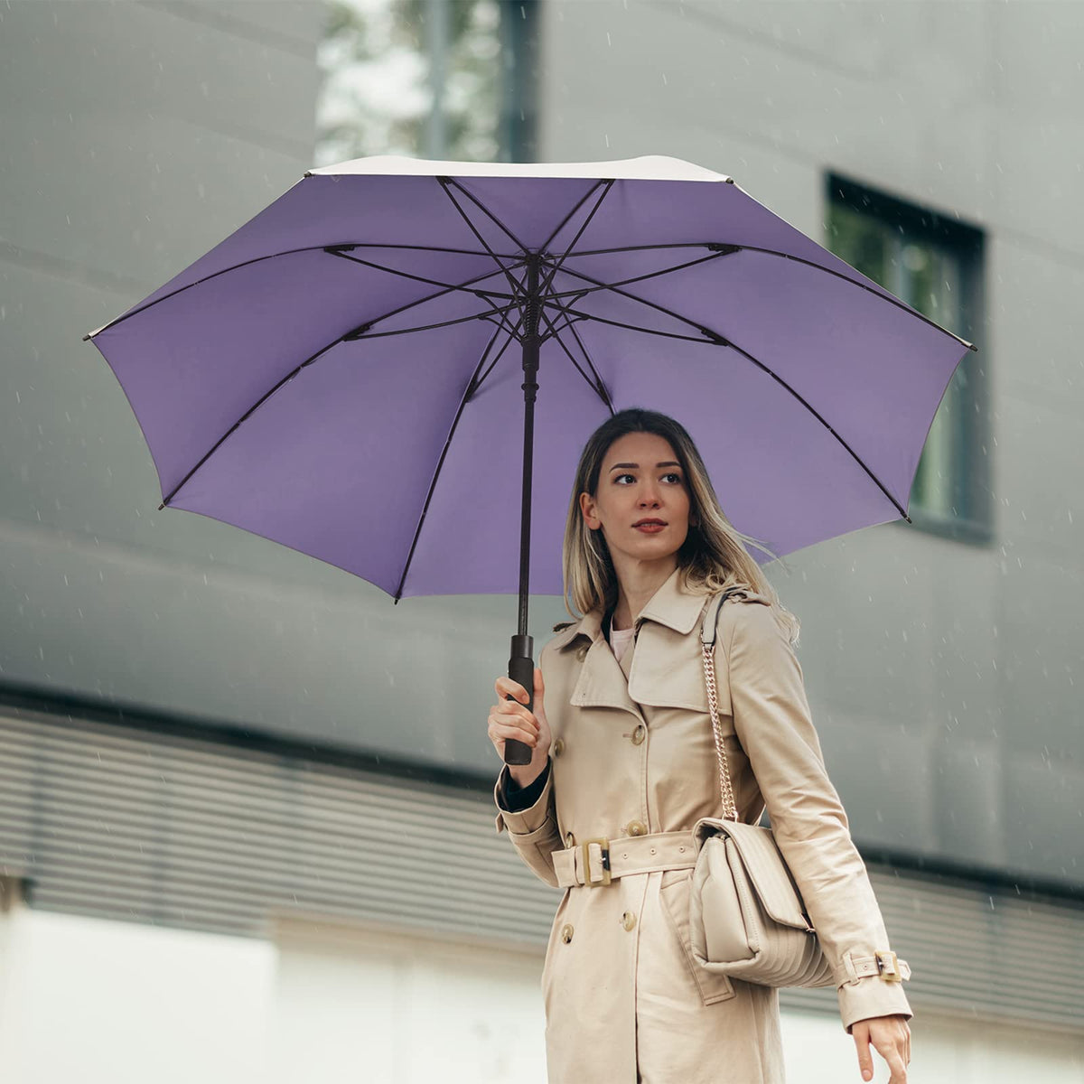 G4Free Activewear - G4Free 54/62 Inch Windproof UV Protection Golf Umbrella -TN23A187B-TN23A187A-TN23A187D-TN23A187C