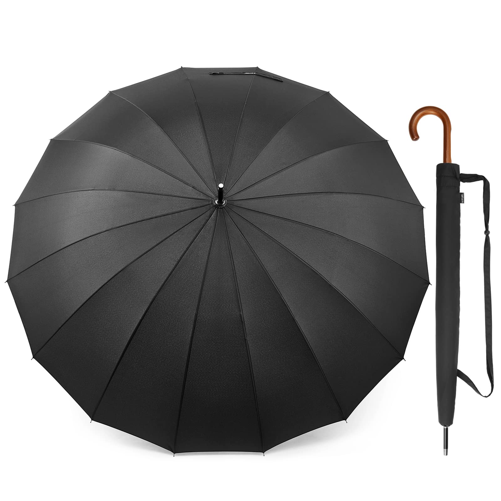 G4Free Activewear - G4Free 54 Inch 16 Ribs Large Windproof Umbrella for 2 Persons -NT22A136A-NT22A136B-NT22A136C