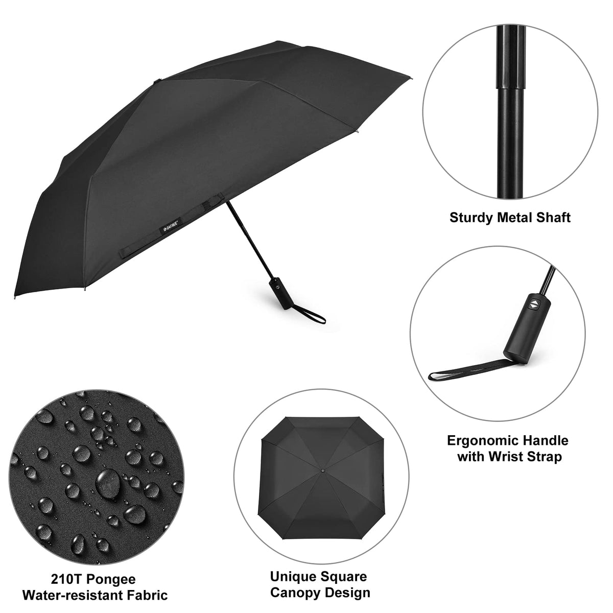 G4Free Activewear - G4Free 54 Inch Large Golf Umbrella -TN22A131B-TN22A131C-TN22A131A-TN22A131D