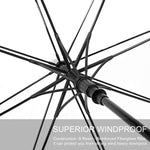 G4Free Activewear - G4Free 62 Inch Clear Golf Umbrella Transparent Auto Open Large Stick Umbrella -D02V733A-D02V723A