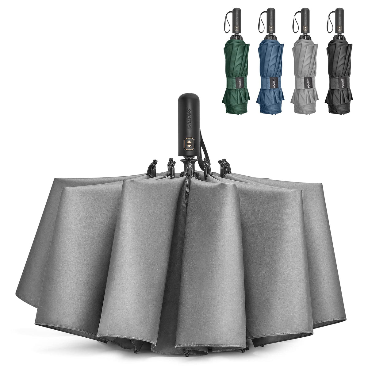 G4Free Activewear - G4Free 62 Inch Large 10 Ribs Compact Reverse Windproof Umbrella -TN22A110A-TN22A110B-TN22A110C-TN22A110D