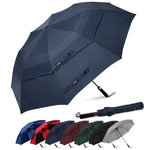 G4Free Activewear - G4Free 62 Inch Portable Automatic Open Oversize Vented Double Canopy Umbrellas -D02V684A-D02V684M-D02V684B-D02V684E-D02V684D