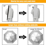 G4Free Activewear - G4Free 62 Inch Portable UV Protection Automatic Big Sun Umbrella -D02V737A-D02V737B-D02V737C