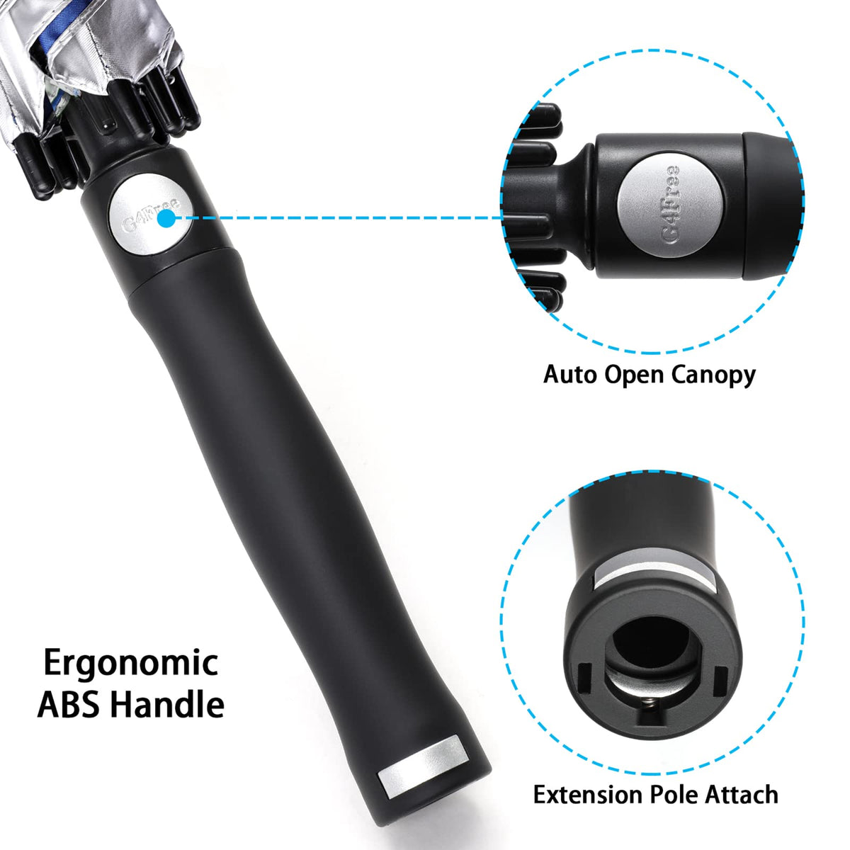 G4Free Activewear - G4Free 68 Arc Vented UV Auto Extra Large Windproof Golf/Beach  Umbrellas -D02V731A-D02V731D-D02V731C-D02V731B